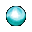 Hellblaue Perle