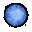 Blaue Eiskugel